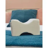 Hourglass Knee Pillow - White, Memory Foam alternate view