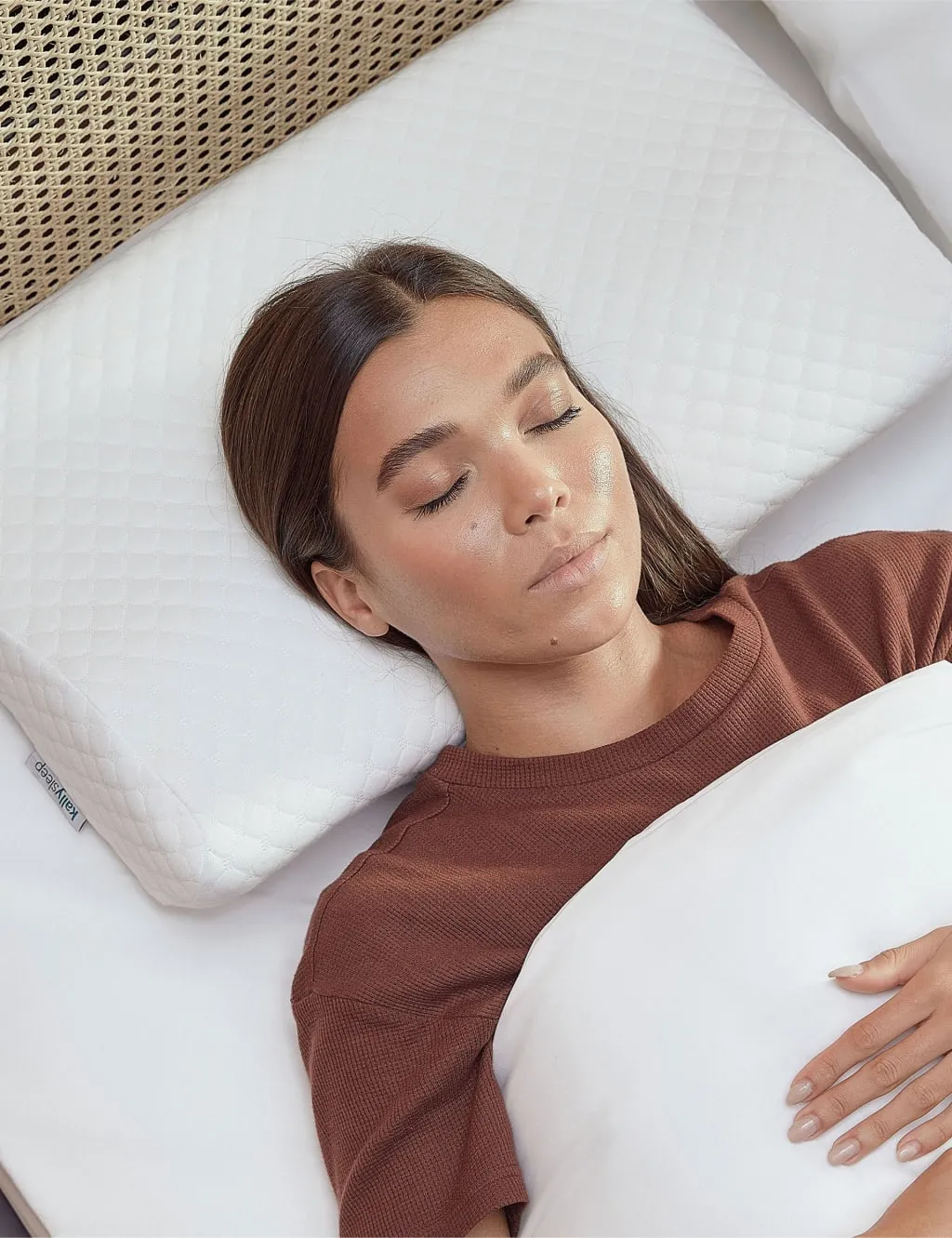 Neck Pain Firm Pillow Ergonomic - White, Memory Foam product