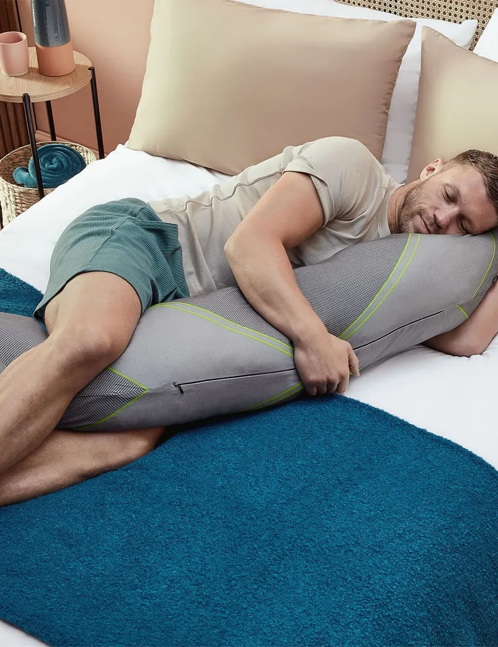 Sports Recovery Medium Body Pillow - Grey Mix product