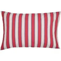 Alec Striped Pillowcases 2 Pack - Red Mix, Pure Cotton alternate view