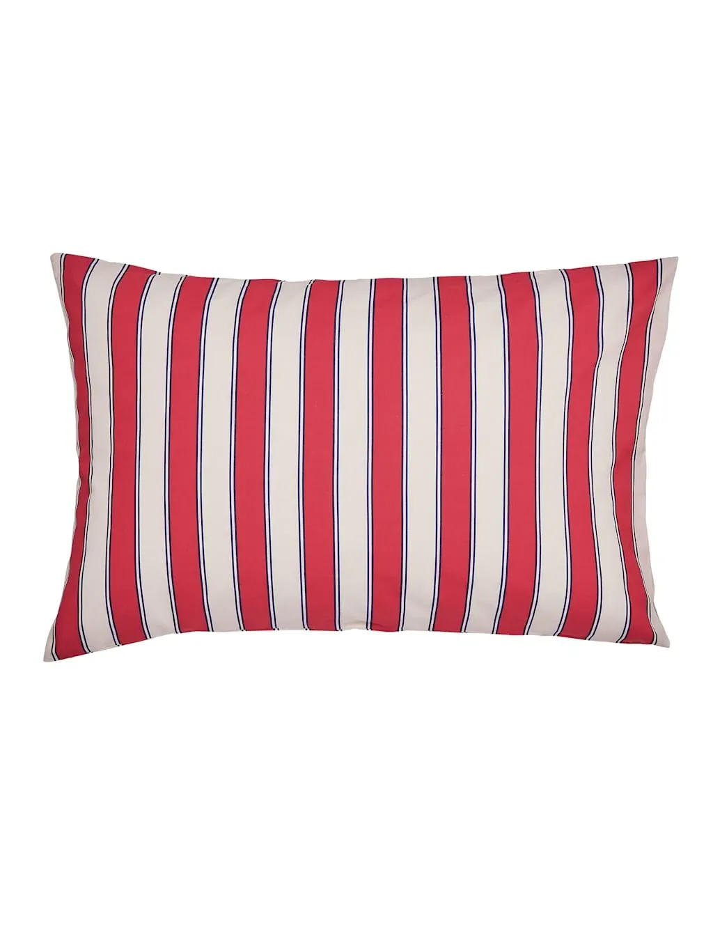 Alec Striped Pillowcases 2 Pack - Red Mix, Pure Cotton product
