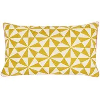 Lainey Scatter Cushion Embroidered - Yellow Mix, Cotton alternate view