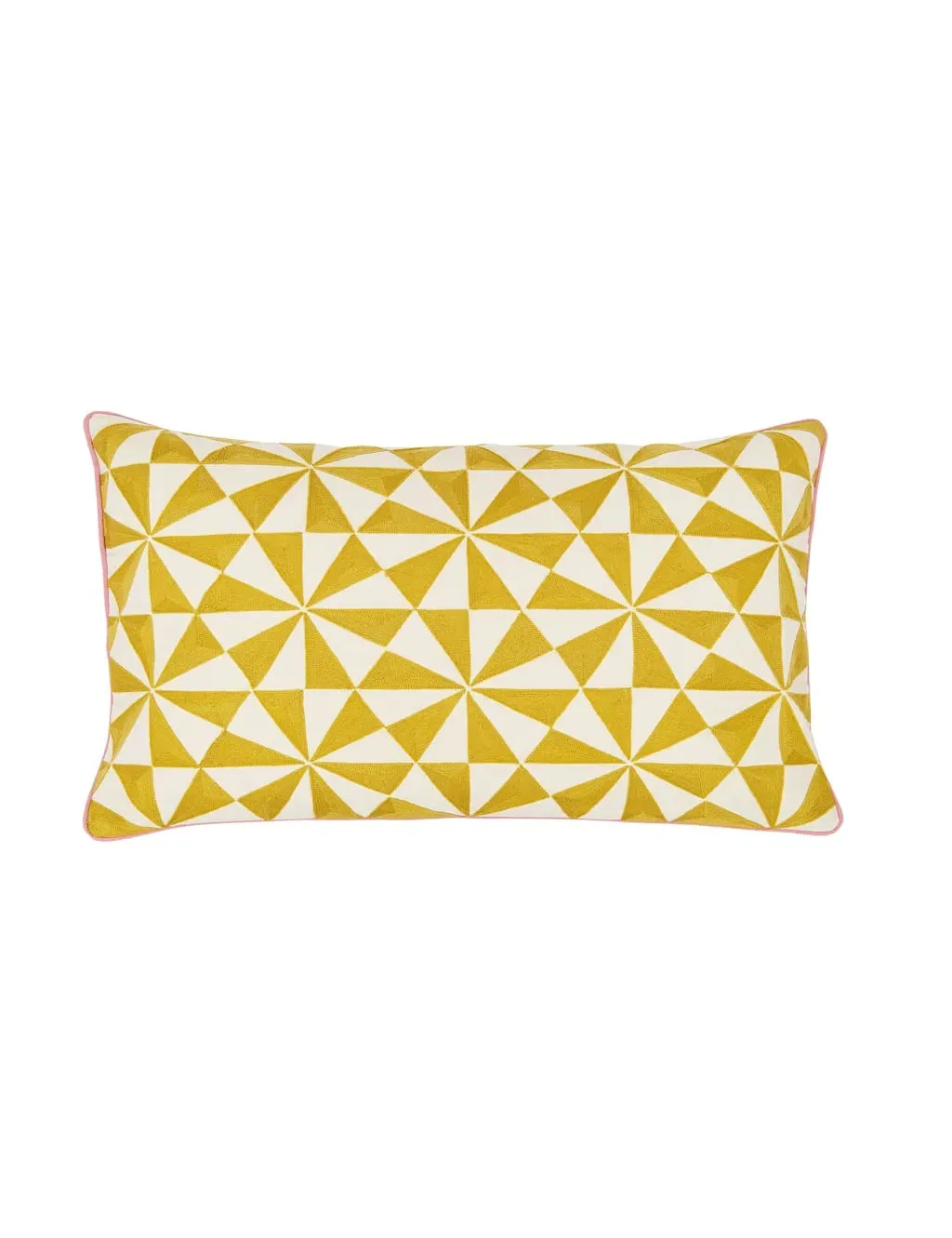 Lainey Scatter Cushion Embroidered - Yellow Mix, Cotton product