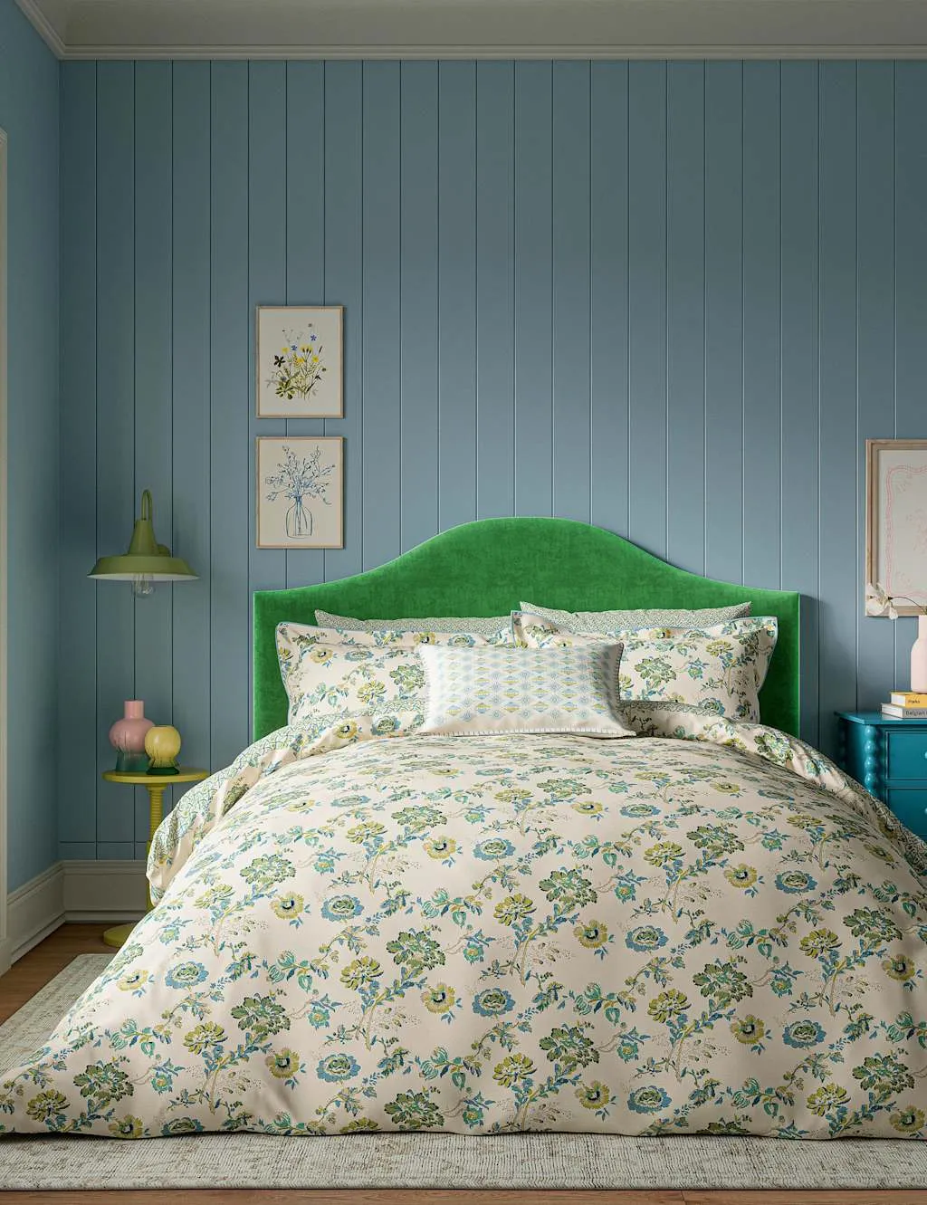 Orchard Pure Cotton Bedding Set - Green Mix product