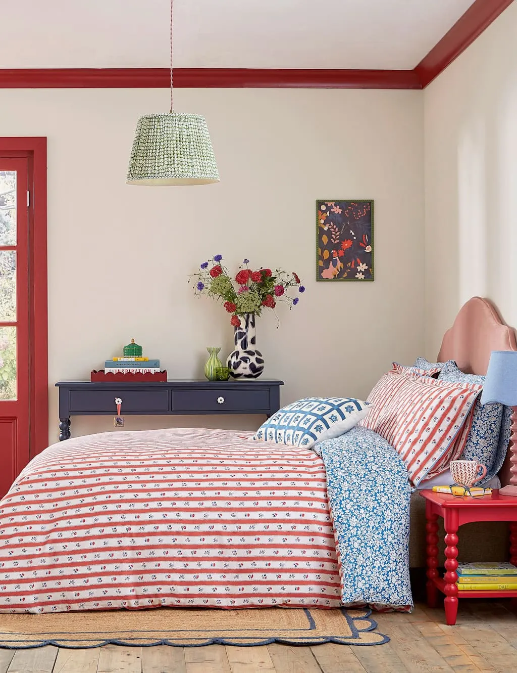 Quintin Stripe Bedding Set - Blue Mix, Pure Cotton product