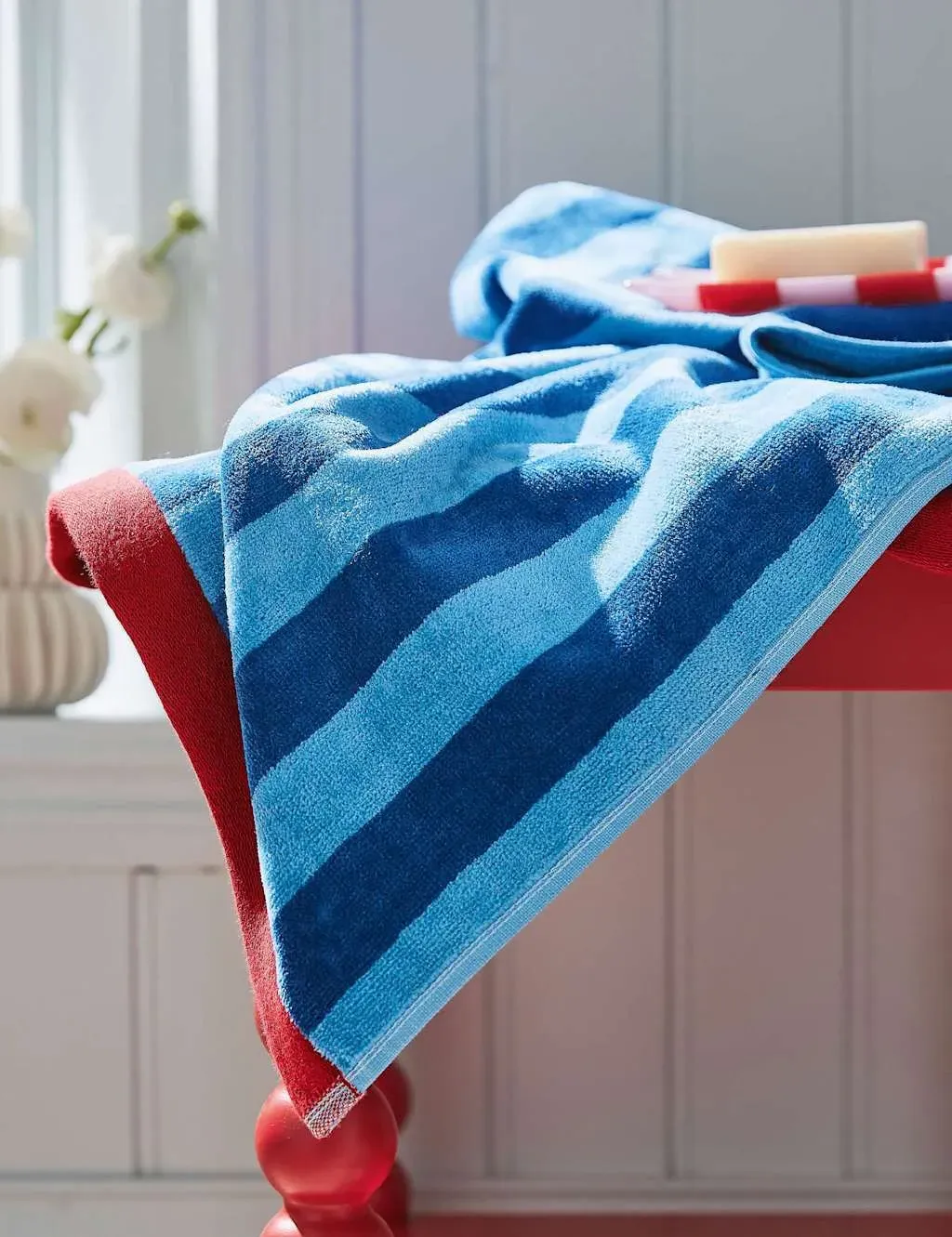 Shore Stripe Towel - Blue, Pure Cotton product