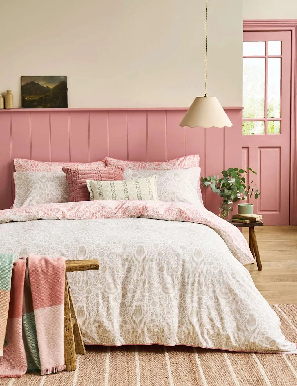 Ashstead Damask Bedding Set - Natural Mix, Cotton product