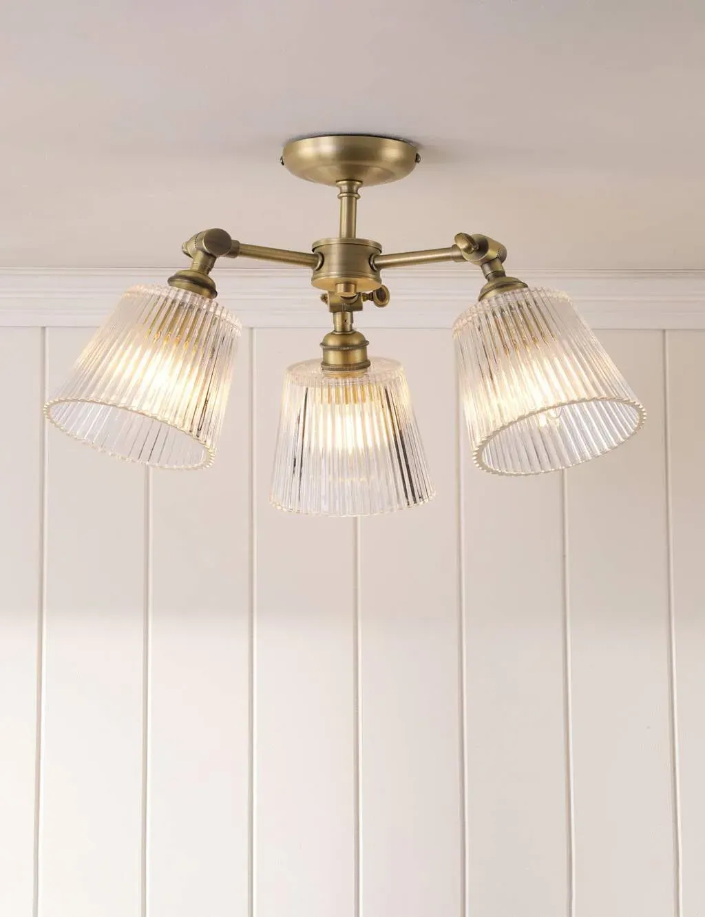 Callaghan Semi-Flush Ceiling Light - Antique Brass product