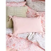 Cotton Rich Striped Bolster Cushion - Pink Mix alternate view