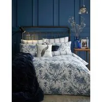 Pure Cotton Sateen Tuleries Bedding Set - Dark Navy, Cotton alternate view