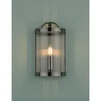 Harrington Metal Flush Wall Light - Antique Brass alternate view