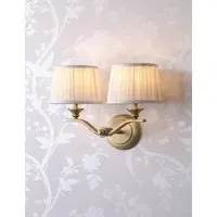 Hemsley Metal 2-Light Wall Light - Antique Brass alternate view