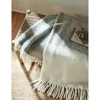 Bronwen Wool Throw - Grey Mix alternate view