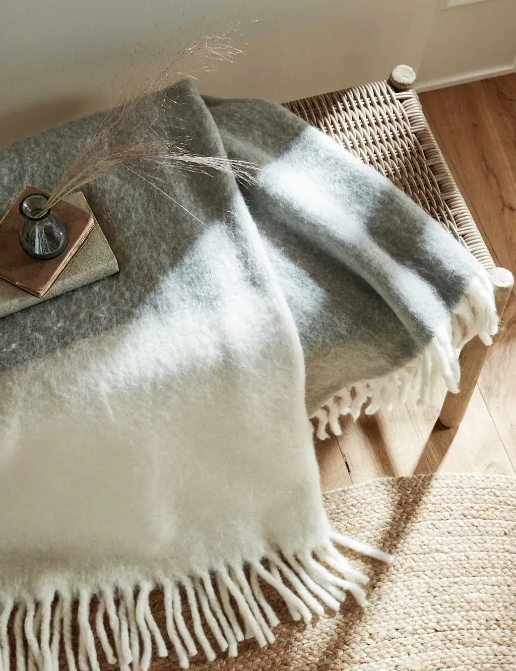 Bronwen Wool Throw - Grey Mix product