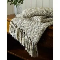 Liberton Throw - Natural, Cotton Blend alternate view