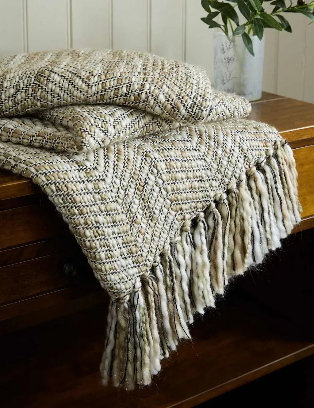 Liberton Throw - Natural, Cotton Blend product