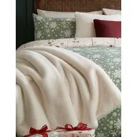 Newland Faux Fur Throw - White alternate view