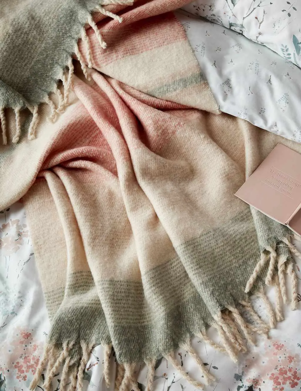 Ortonby Striped Throw with Tasselled Edges - Multi product