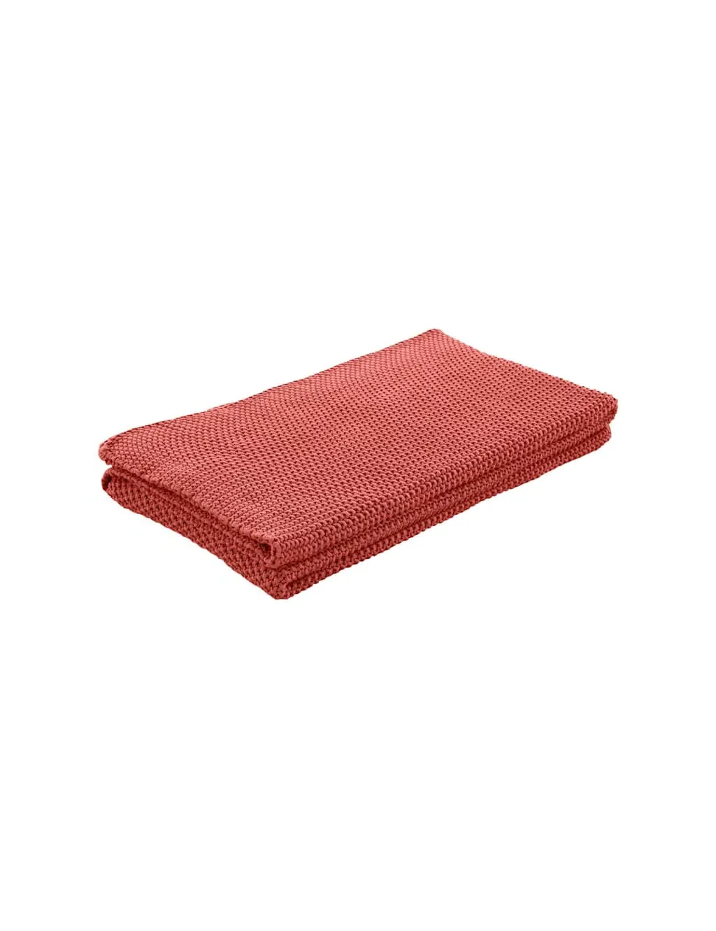 Parker Knitted Throw - Red, Pure Cotton product
