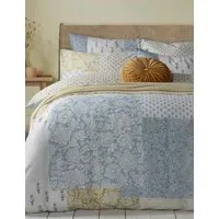Laurissa Patchwork Bedding Set - Blue Mix, Cotton alternate view