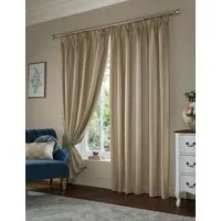Lille Stripe Pencil Pleat Curtains - Natural, Jacquard alternate view