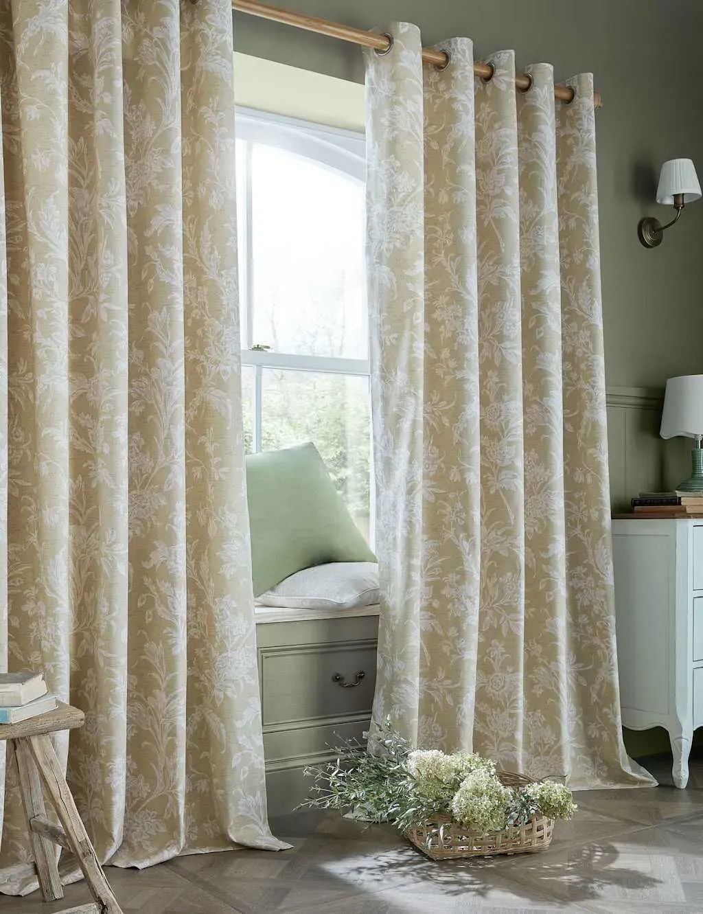 Lloyd Pure Cotton Eyelet Curtains - Natural Mix product
