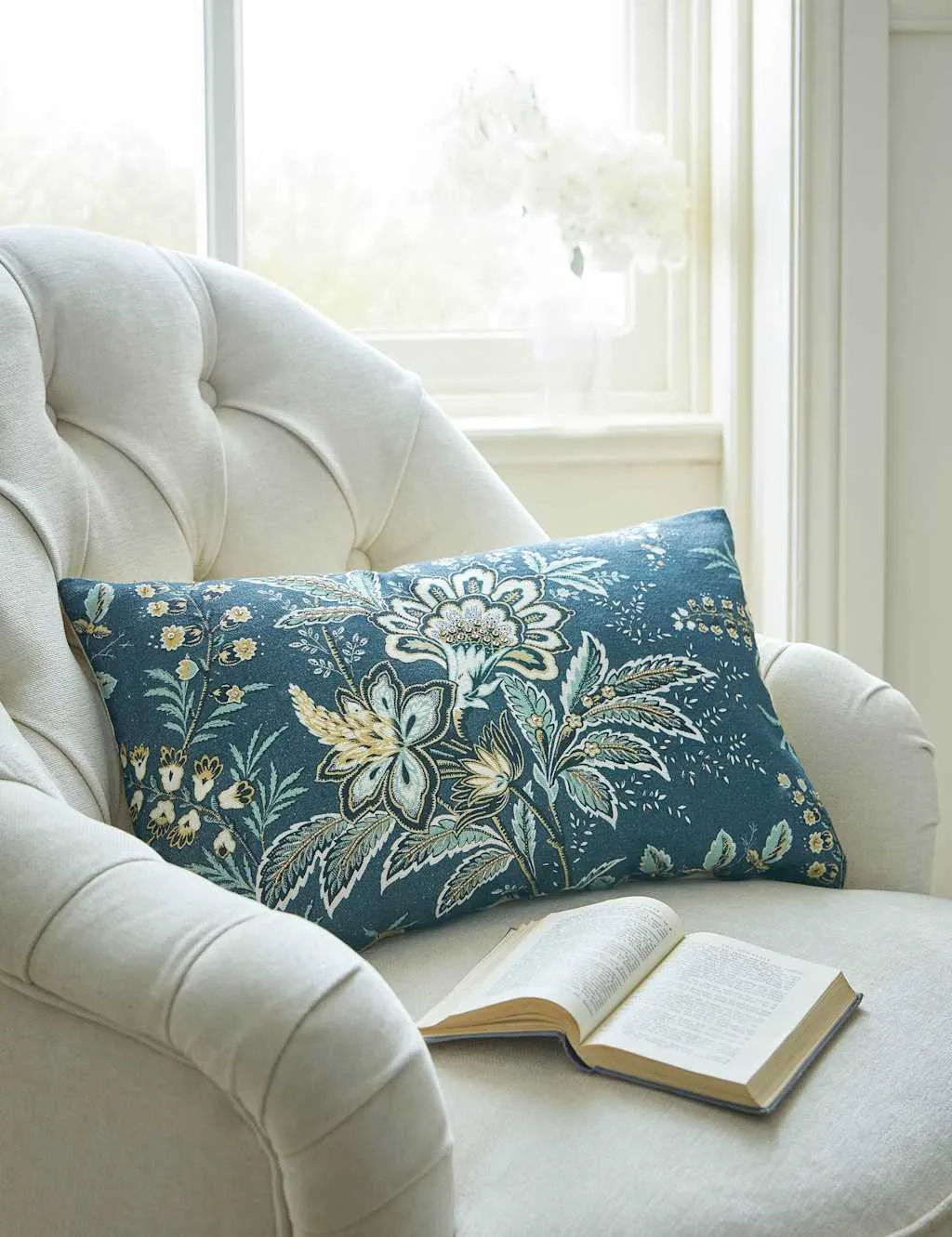 Marlbrook Bolster Cushion - Blue Mix, Pure Cotton product