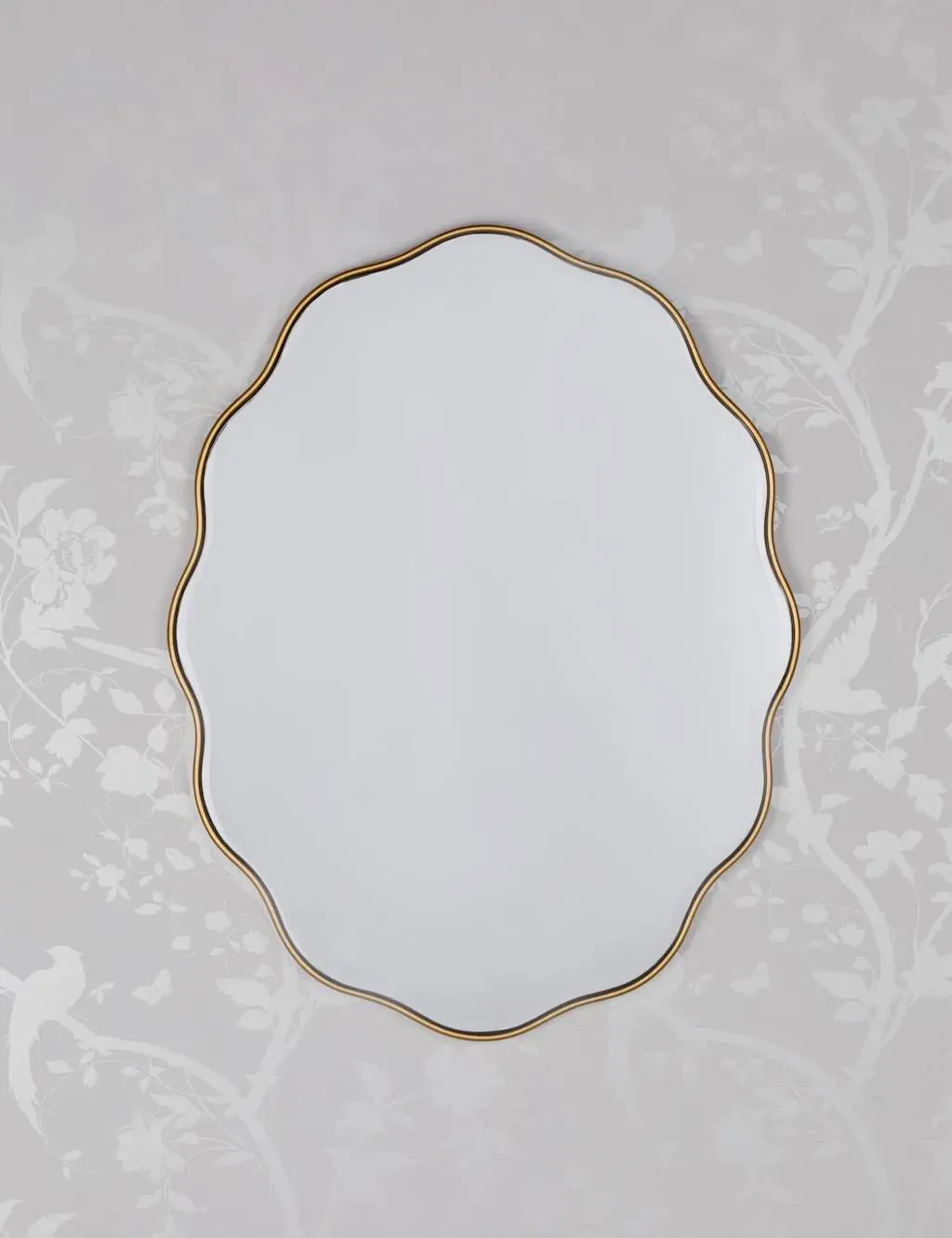 Medora Oval Wall Mirror - Gold product