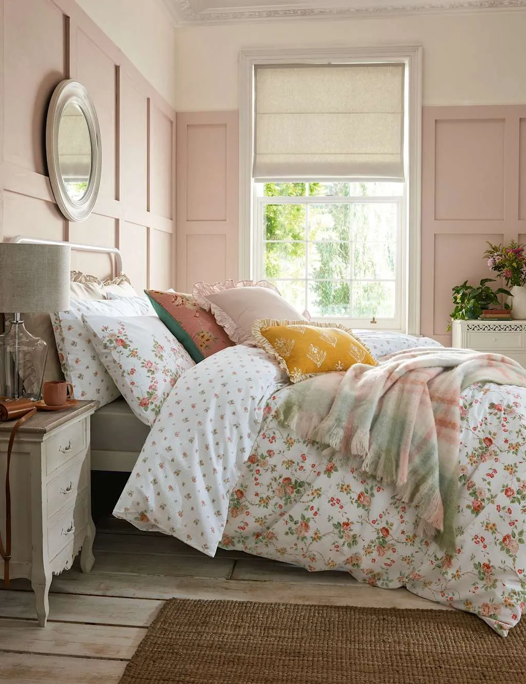 Mountney Garden Bedding Set - Pink Mix, Washed Cotton product