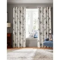 Pallington Bloom Eyelet Blackout Curtains - Blue Mix, Cotton alternate view