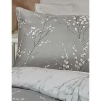 Pussy Willow 2 Pack Pillowcases - Silver Grey, Cotton Sateen alternate view