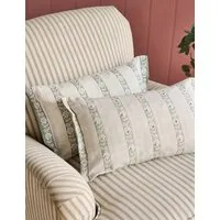 Semington Cushion - Green Mix, Pure Cotton alternate view