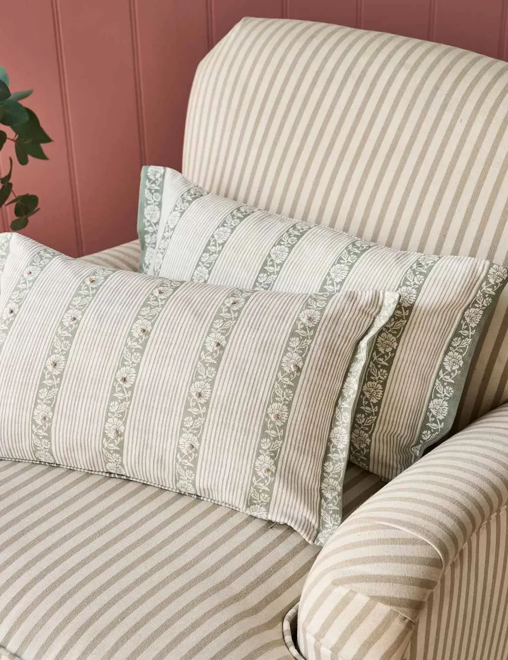 Semington Cushion - Green Mix, Pure Cotton product