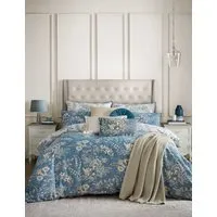 Marlbrook Floral Reversible Bedding Set - Blue Mix, Cotton alternate view