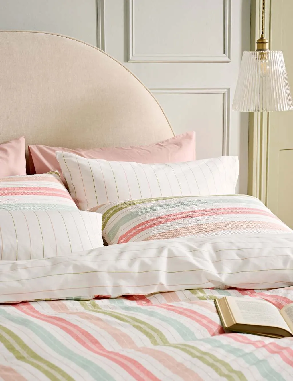 Sophie Stripe Set of 2 Pillowcases - Multi, Pure Cotton product