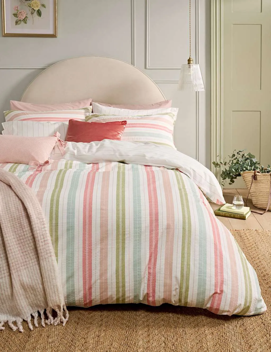 Sophie Striped Bedding Set - Multi, Cotton product