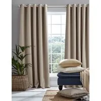 Stephanie Eyelet Blackout Curtains - Natural alternate view