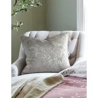 Velvet Barley Embossed Scatter Cushion - Grey alternate view