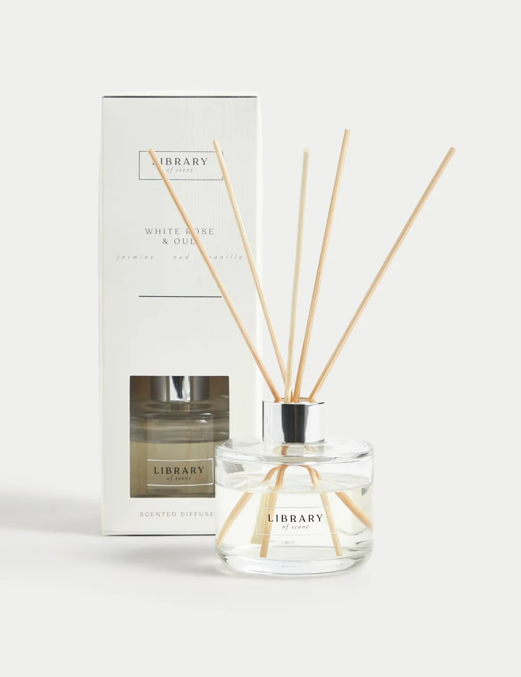 White Rose & Oud 100ml Diffuser - White product