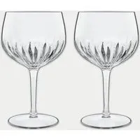 Set of 2 American Gin Glasses - Crystal-Cut Effect Glass alternate view