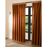Hadlo Curtains with Velvet Loops - Brown, Cotton alternate view
