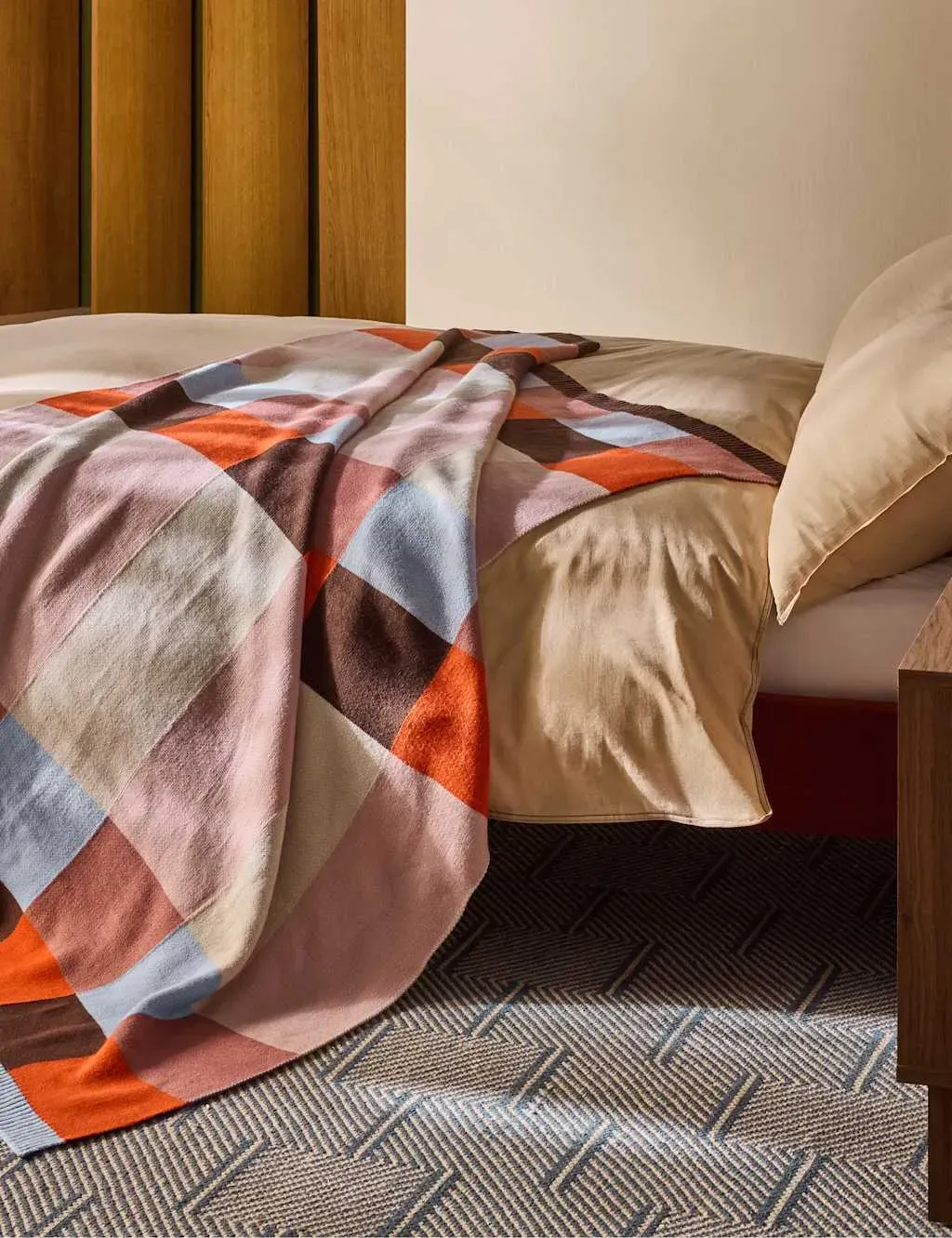 Keava Knitted Throw - Orange product