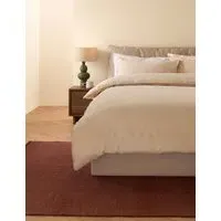 Pure Cotton Textured Bedding Set - Natural alternate view