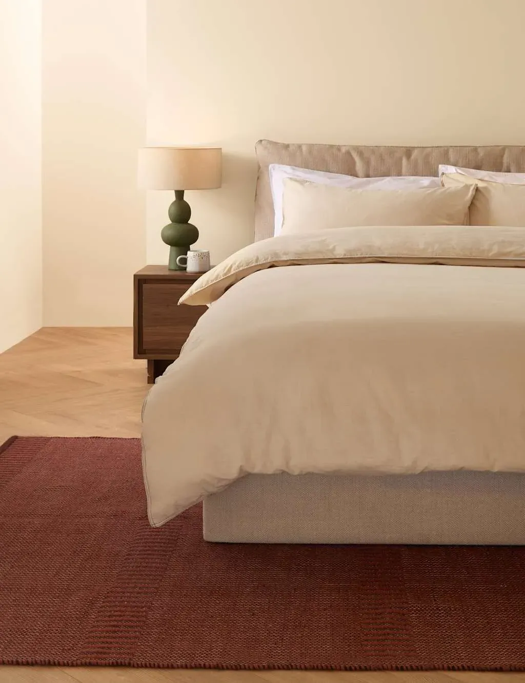 Pure Cotton Textured Bedding Set - Natural product