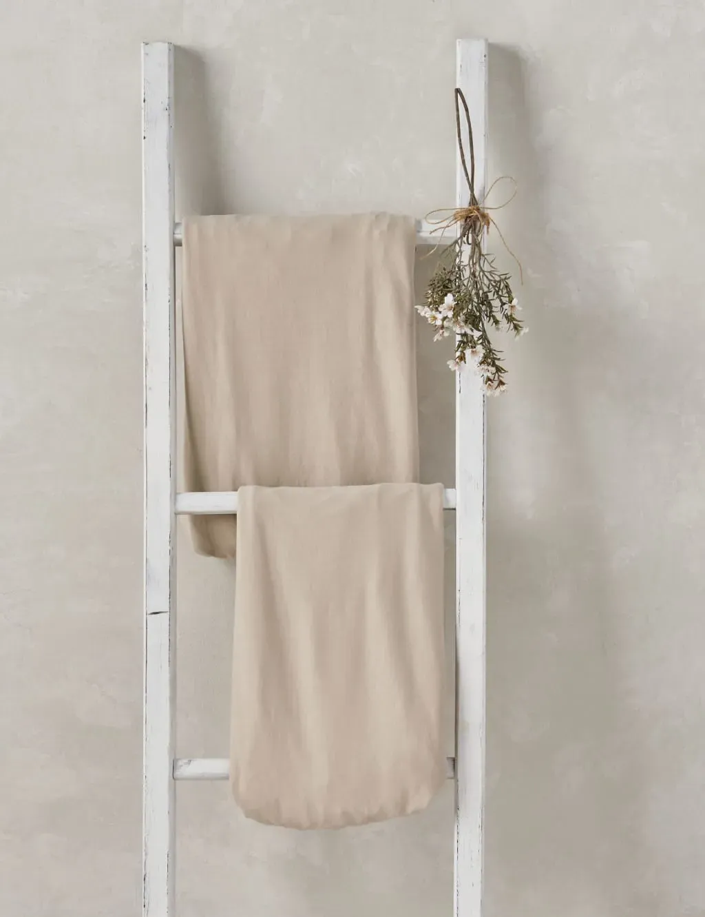 2 Pack Pure Cotton Cotbed Fitted Sheets - Brown, Cotton product