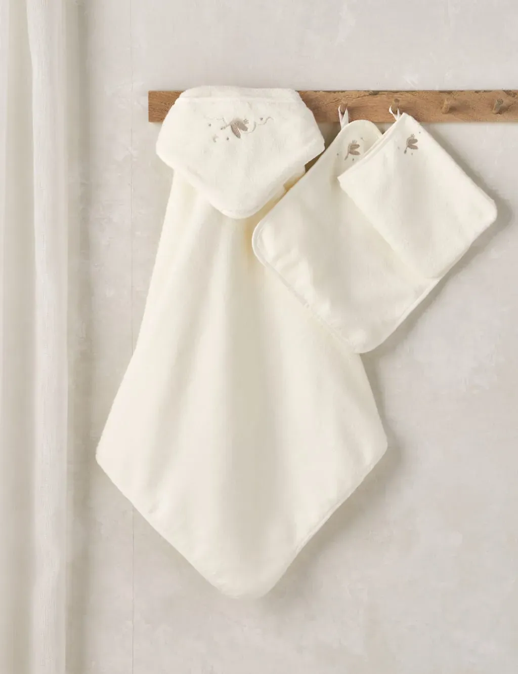 3-Piece Cotton Towelling Set - Cream product