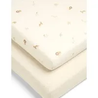 Born to be Wild 2 Pack Cotbed Fitted Sheets - Multi alternate view