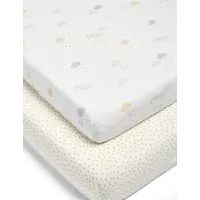 Dream Upon a Cloud 2 Pack Cotbed Fitted Sheets - Multi alternate view
