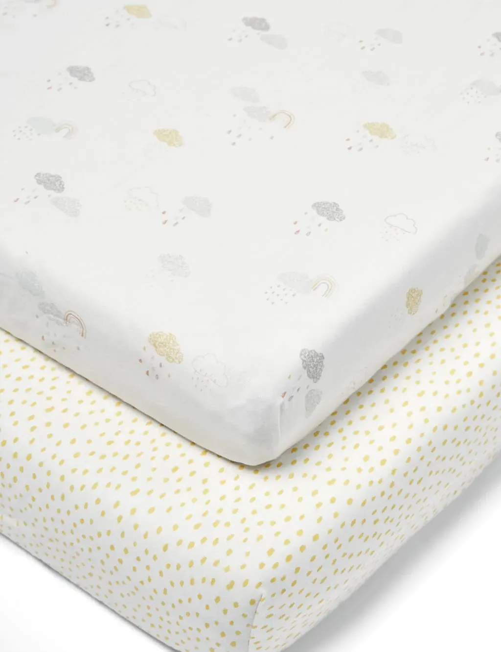 Dream Upon a Cloud 2 Pack Cotbed Fitted Sheets - Multi product
