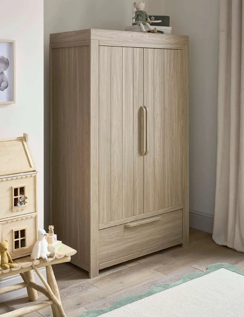 Franklin Kids' Wardrobe with Storage - Brown product
